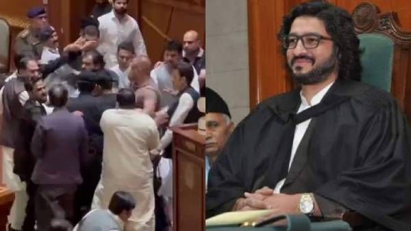 கட்சி மாறிய துணை சபாநாயகர்! துவைத்து எடுத்த எம்பிக்கள்! பாகிஸ்தானில் இம்ரான் கான் எம்பிகள் அடாவடி