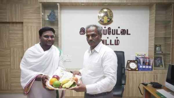 ராணிப்பேட்டை மாவட்ட ஆட்சியர் தலைமையில் ஸ்ரீ குபேர வீர ஆஞ்சநேயர் கோவில் திருக்குளம் பூமி பூஜை