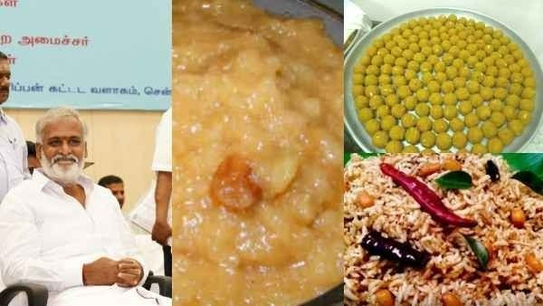 அடி தூள்... பொங்கல், புளியோதரை, லட்டு...10 கோவில்களில் பிரசாதம் இலவசம் - சேகர்பாபு தொடங்கி வைத்தார்