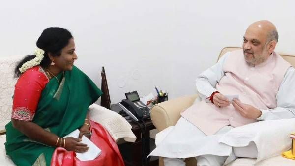 பற்ற வைத்த தமிழிசை! பக்கா பிளானோடு புதுச்சேரி வரும் அமித் ஷா! டாப் புள்ளிக்கு கால் கட்டு போட பிளான்?