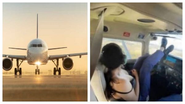 பறக்கும் விமானத்தில் பயிற்சி பெண் விமானியுடன் செக்ஸ்! வீடியோ வெளியானதால் ஆண் விமானி பணி நீக்கம்!