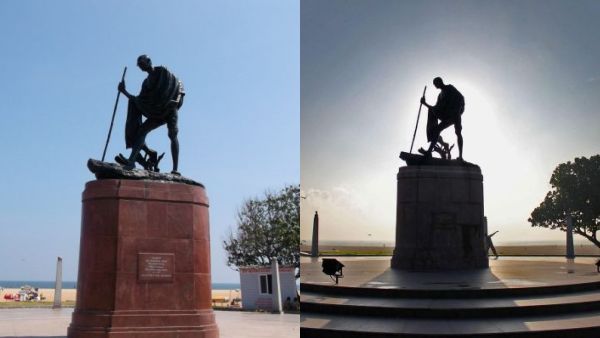 இடம் மாறும் மெரினா உத்தமர் காந்தி சிலை.. எங்கே மாற்றப்படுகிறது? என்ன காரணம் தெரியுமா