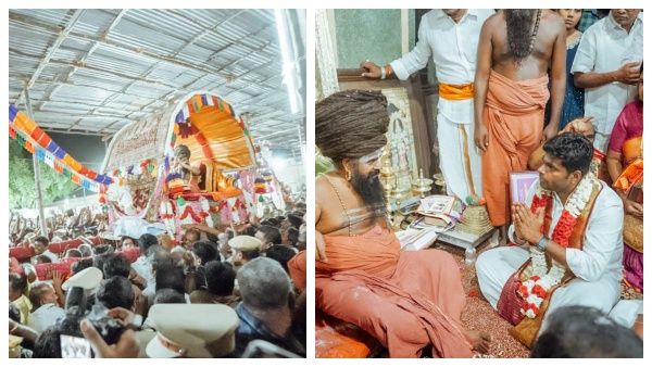 பல்லக்கில் ஏறிய தருமபுர ஆதீனம்.. முன் வரிசையில் அண்ணாமலை, எச்.ராஜா! தொடங்கியது பட்டிணப் பிரவேச விழா