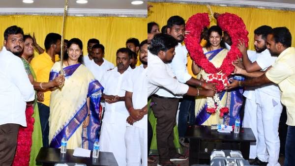 பெரும்பிடுகு முத்தரையர் பிறந்தநாள் விழா! வீர வாள் ஏந்தி நின்ற கனிமொழி! பின்னணி என்ன?