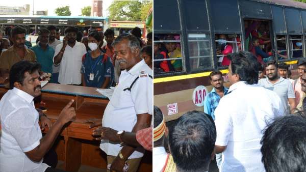 டவுன் பஸ்ஸை நிறுத்த முடியாதா? உங்களுக்கு என்ன பிரச்சனை? ஓட்டுநரை வெளுத்து வாங்கிய தஞ்சை மேயர்!