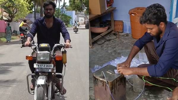 உண்மையான வில்லேஜ் விஞ்ஞானி நீங்க தான் பாஸ்! பிளாஸ்டிக் பையில் இருந்து பெட்ரோல்! அசத்திய கார்த்திக்.!