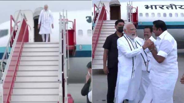 விமான நிலையத்தில் கூடிய பஞ்சாயத்து! இபிஎஸ்-ஐ தட்டிக் கொடுத்த மோடி! ஓபிஎஸ் உடன் தனியே நடத்திய ஆலோசனை!