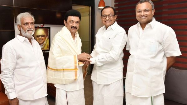 ராஜ்யசபா தேர்தல்: காங்.வேட்பாளர் ப.சிதம்பரம் வேட்பு மனுத் தாக்கல்! முதல்வரிடம் வாழ்த்து பெற்றார்!