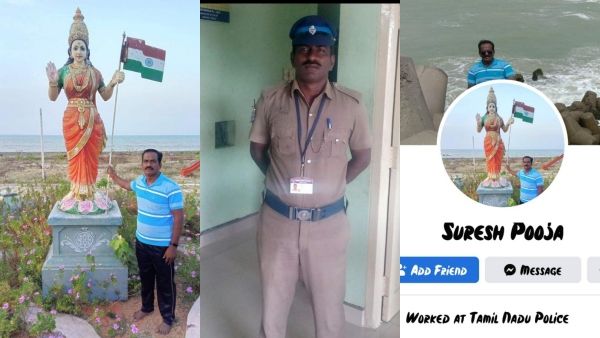 தமிழக காக்கி சட்டைக்குள் காவி! இந்து ராஷ்டிரம் அமைக்கனுமாம்! பேஸ்புக் பதிவால் போலீஸ்காரர் சஸ்பெண்ட்