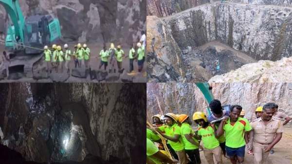 திருநெல்வேலி கல் குவாரி விபத்து.. சடலமாக மீட்கப்பட்ட லாரி கிளீனர் முருகன்! உயிரிழப்பு உயர்வு