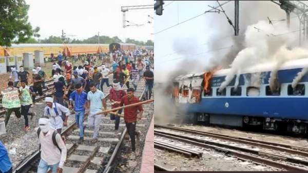 40 பேர் ரயிலில்.. திடீரென வீசப்பட்ட பெட்ரோல் குண்டு.. வெடித்த 