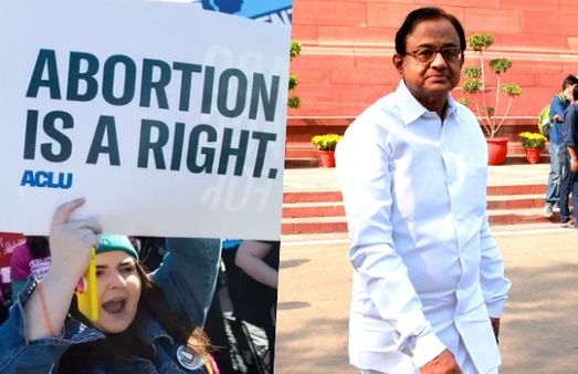 சுதந்திர தேவி கண்ணீர் விடுகிறாள்! அமெரிக்காவில் கருக்கலைப்பிற்கு தடை.. பொங்கி எழுந்த ப. சிதம்பரம்