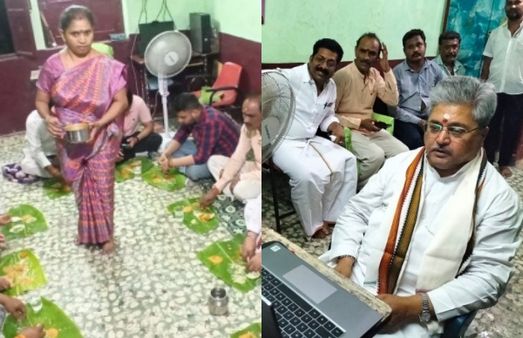 மதுரை வெங்காய தோசை ''பகுத் அச்சா''! சப்பு கொட்டி சாப்பிட்ட பாஜக தேசிய பொதுச்செயலாளர்! எளிய விருந்து!