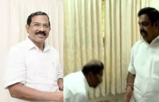 அதிமுக பிளவால் பாஜக பயனடையுதா? நோ சான்ஸ் -எடப்பாடியின் காலில் விழுந்த பின் மாஃபா பாண்டியராஜன் பேட்டி