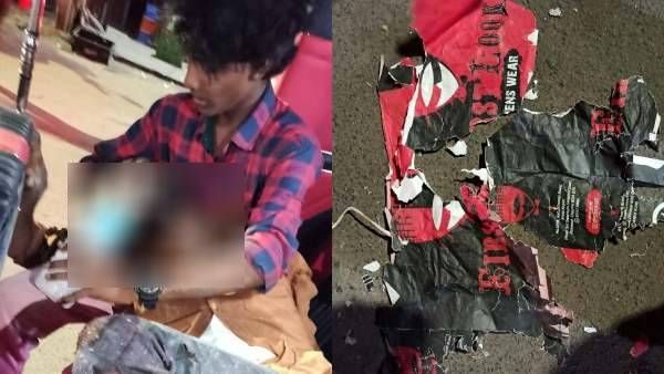 பேப்பர் பையில் ”பாம்”.. சென்னை சாலையில் வெடித்ததால் பதற்றம் - அசால்டாக எடுத்துச்சென்று அடிபட்ட ரவுடி