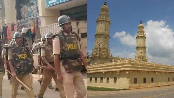 மசூதியில் அனுமன் மந்திரம்! திரண்டு வந்த இந்துத்துவ அமைப்பினர்! நாளை வரை 144 தடை! பரபர கர்நாடகம்