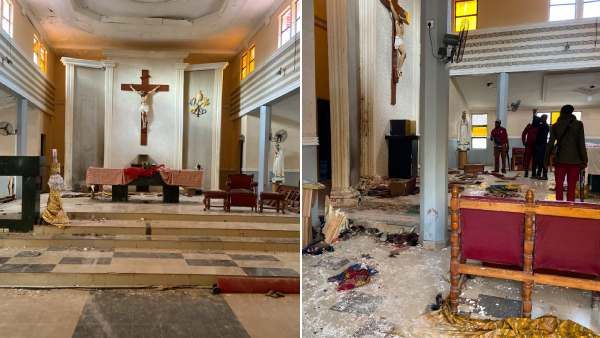 நைஜீரியாவில் தேவாலயத்தில் மர்ம நபர் துப்பாக்கிச் சூடு.. 50 பேர் பலி.. பலர் காயம்