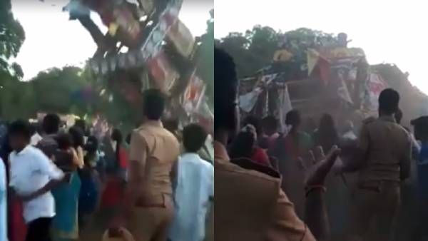 பெரும் சோகம்! தமிழ்நாட்டில் மேலும் ஒரு தேர் விபத்து.. சப்பரம் கவிழ்ந்து 3 பேர் பலி - மூவர் படுகாயம்