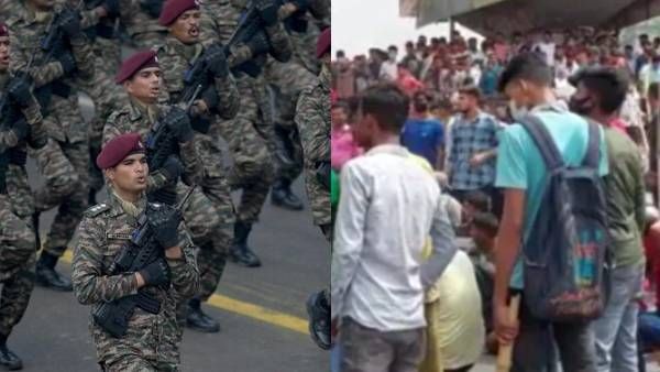 அக்னிபத்..வன்முறைக் களமாகும் வடமாநிலங்கள்! துணை ராணுவ படைகளில் 10% முன்னுரிமை தருவதாக அரசு சமாதானம்