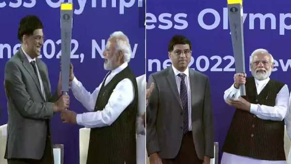 44வது செஸ் ஒலிம்பியாட் ஜோதி ஓட்டம்... தொடங்கி வைத்த பிரதமர் நரேந்திர மோடி..!
