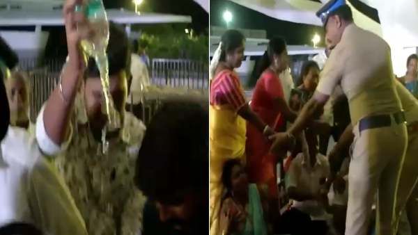 அம்மாதான் பொது செயலாளர்.. எடப்பாடியை ஏத்துக்க மாட்டோம்! ஜெ. சமாதியில் தொண்டர்கள் தீக்குளிக்க முயற்சி