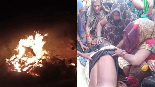 உ.பி.யில் மனசை பதற வைக்கும் பயங்கரம்.. ஹத்ராஸ் போல் தலித் இளைஞர் உடலை தீவைத்து எரித்த போலீஸ்