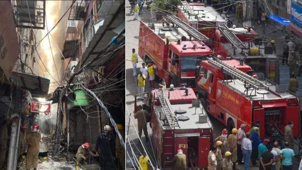 டெல்லியில் பற்றி எரிந்த புகழ்பெற்ற மார்க்கெட்! பதறிய மக்கள்! களமிறக்கப்பட்ட 39 தீயணைப்பு வாகனங்கள்!