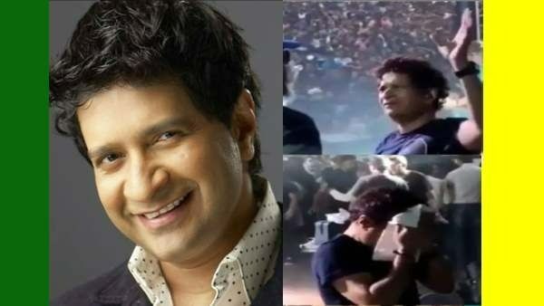 கர்சீப்பால் துடைத்து கொண்டே.. 