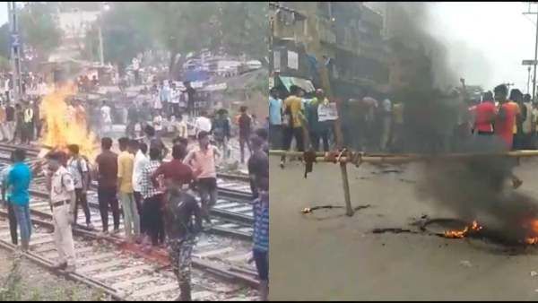 அக்னிபத்.. 4 வருட ராணுவ பணி தவறு.. இளைஞர்கள் சாலை மறியல்.. வேலூரில் பரபரப்பு