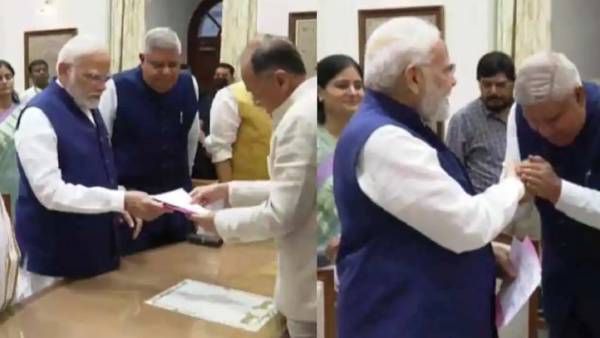 துணை ஜனாதிபதி தேர்தல்.. ஜெகதீப் தன்கர் வேட்புமனு தாக்கல்! பக்கத்தில் பிரதமர் நரேந்திர மோடி