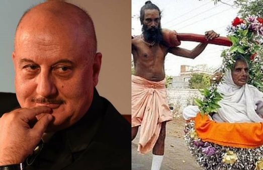 கருவில் 10 மாதம் சுமந்த பார்வையற்ற தாயை 20 ஆண்டாக தோளில் சுமக்கும் கைலாஷ்! உதவ முன்வந்த அனுபம் கெர்