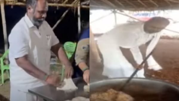 அதிமுக தொண்டர்களுக்கு மட்டன் பிரியாணி விருந்து! குடும்பத்துடன் பரோட்டா சுட்ட மாஜி மந்திரி உதயகுமார்!