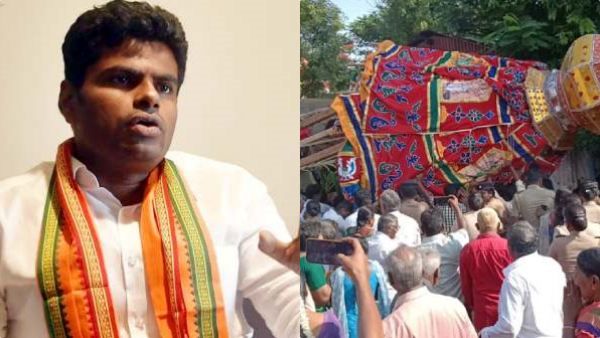 அரசு அதிகாரிகள் மெத்தனம்.. திறனற்ற அறநிலையத்துறை.. தொடர் தேர் விபத்தால் கொதித்தெழுந்த அண்ணாமலை