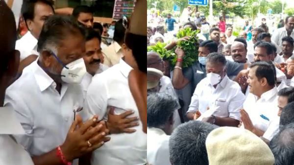 மதுரை வந்த ஓபிஎஸ்... “மாஸ்” வரவேற்பு கொடுத்த தொண்டர்கள் - அலைகடல்போல் ஆதரவாளர்கள் - செம சவுண்டு