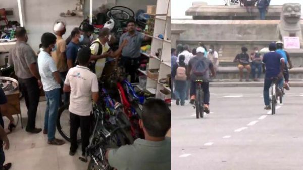 பெட்ரோல் விலையேற்றம்: பைக்-கார் வேண்டாம்! ஒரு சைக்கிளை ரூ.60,000 வாங்கி பயன்படுத்தும் இலங்கை மக்கள்