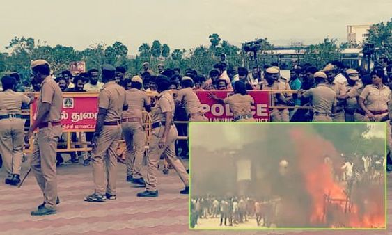 பள்ளி மாணவி மரணம்.. வன்முறை களமாக மாறிய தனியார் பள்ளி..50 வாகனங்களுக்கு தீ வைப்பு!