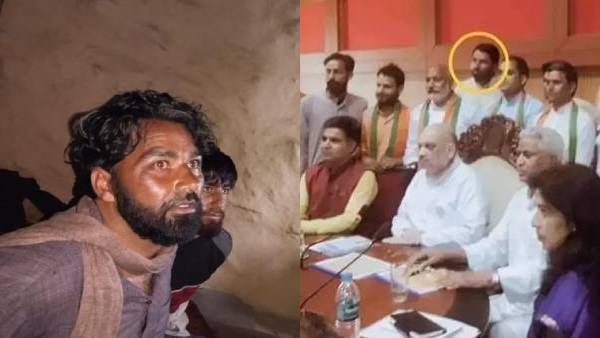 அமித்ஷாவுடன் நின்ற பயங்கரவாதி.. பாஜகவில் என்ன வேலை? என்ஐஏ விசாரணை கோரி காங்கிரஸ் போராட்டம்