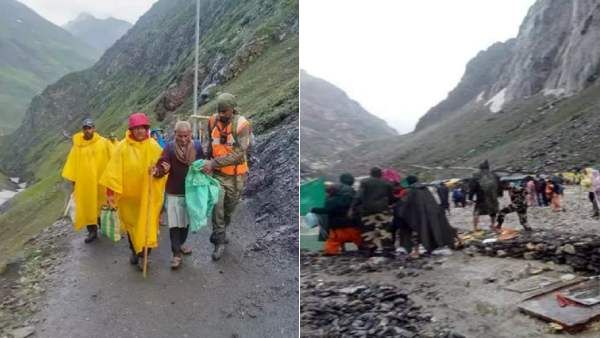 அமர்நாத் குகை அருகே மேகவெடிப்பு.. 15 பேர் பலி.. 20க்கும் மேற்பட்டோர் மாயம்- மீட்புப் பணிகள் தீவிரம்!