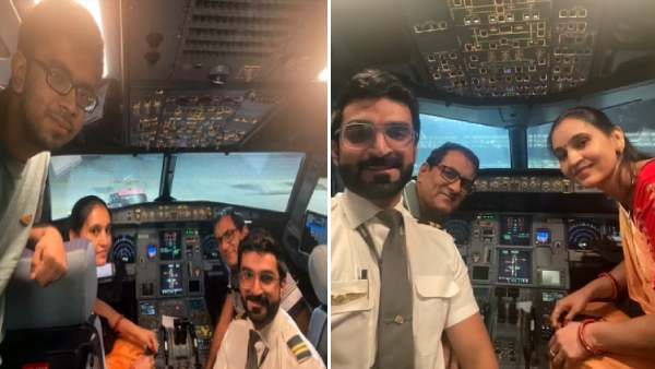 விமானத்தில் இருப்பது யாரென்றே தெரியாமல் பயணம் செய்த தம்பதி.. நடுவானில் நடந்த சர்பிரைஸ் சம்பவம்