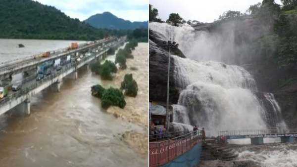 குற்றால அருவியில் திடீர் வெள்ளப்பெருக்கு.. நீரில் அடித்து செல்லப்பட்ட 5 பேர்.. 2 பெண்கள் பலி- சோகம்