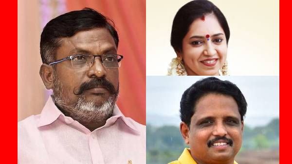 வெங்கடேசனின் தோளில்.. கையை போட்ட திருமாவளவன்.. வெட்கி சிரித்த தமிழச்சி.. பூரித்த சிறுத்தைகள்..!