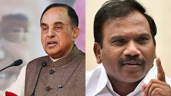 தனி தமிழ்நாடு கோரிக்கை..ஆ.ராசாவை தேசிய பாதுகாப்பு சட்டத்தில் கைது செய்ய வேண்டும்: சு.சுவாமி