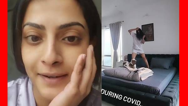 வரலட்சுமிக்கு கொரோனா.. பெட்டில் ஏறி குதித்தும்.. கேமராவை எட்டிப்பார்த்தும்.. வீடியோவில் உருக்கம்