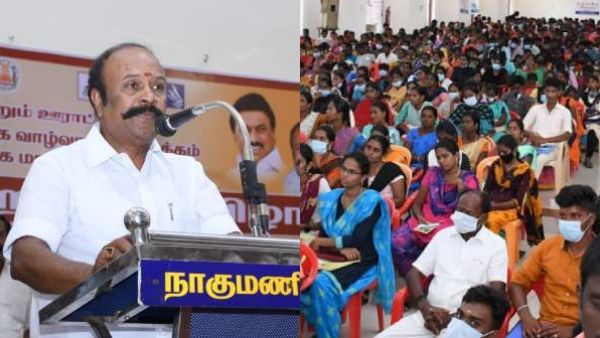 எங்கய்யா காத்திருந்த.. யாருய்யா பேட்டி கொடுத்தது.. அடிக்கப் பாய்வது போல் வந்த அமைச்சர் பெரியகருப்பன்