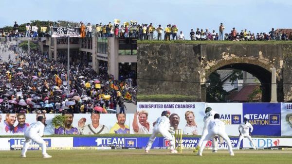 நாடே கொந்தளிப்பு.. இலங்கை-ஆஸி டெஸ்ட் போட்டி.. மைதானத்துக்குள் புகுந்த போராட்டக்காரர்கள் - பதற்றம்!