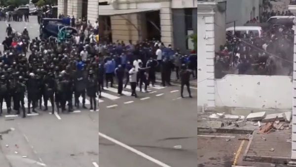 கொழும்பு ஜனாதிபதி மாளிகைக்குள் மக்கள் நுழையும் முன் ராணுவம் சரமாரி துப்பாக்கிச் சூடு- ஷாக் வீடியோ