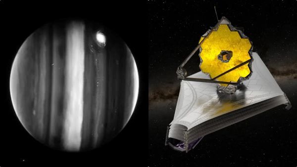 'இருளில் ஒளிரும் வியாழன்'.. படம்பிடித்த ஜேம்ஸ் வெப் தொலைநோக்கி...மனிதன் வாழ சான்ஸ் இருக்கா?