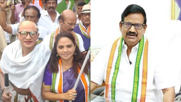 சுதந்திர தின விழா பாதயாத்திரை! கைகளில் கொடியுடன் உற்சாகமாக வலம் வரும் காங்கிரஸ் பிரமுகர்கள்!