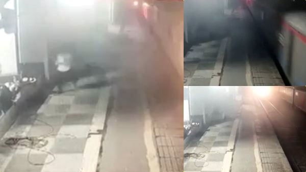 ஓடும் ரயில் முன் தள்ளிவிட்டு மனைவி கொலை.. குழந்தைகளுடன் எஸ்கேப் ஆன கணவன்: நெஞ்சை உறையவைக்கும் வீடியோ