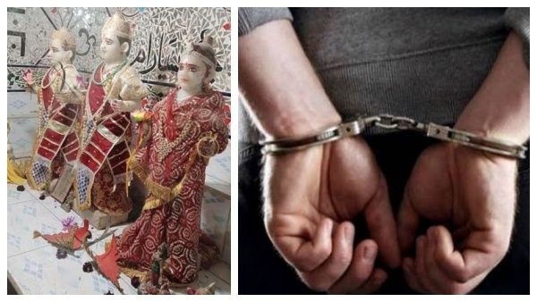 பாகிஸ்தானில் இந்து கோவிலில் திருட்டு.. அனுமர் சிலை, சூலாயுதத்தை இரும்பு கடையில் விற்ற 4 பேர் கைது